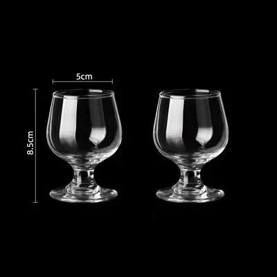 Copo de vinho de pés curtos de brandy pequeno, copo de vinho tinto, copo de cerveja, uso doméstico