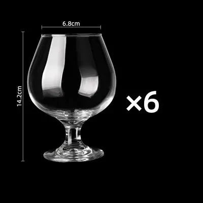 Copo de vinho de pés curtos de brandy pequeno, copo de vinho tinto, copo de cerveja, uso doméstico