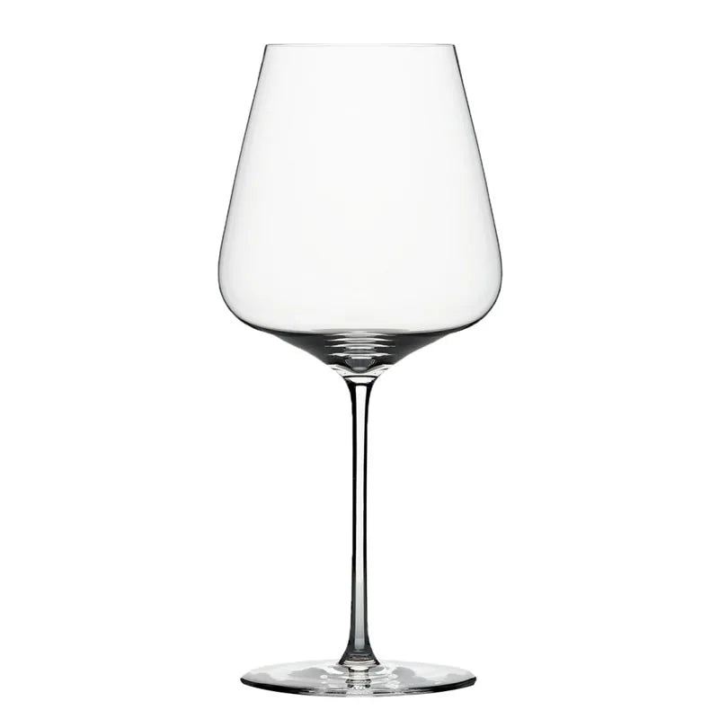Copo de vinho feito à mão de cristal de banquete de luxo estilo europeu, artesanato domenado extremamente fino, taça clássica perfeita e impecável