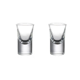 12pçs/6pçs/2pçs copo de espíritos de 15ml, copo de vidro transparente com fundo grosso, copo de licor forte, copos pequenos de vinho baijiu