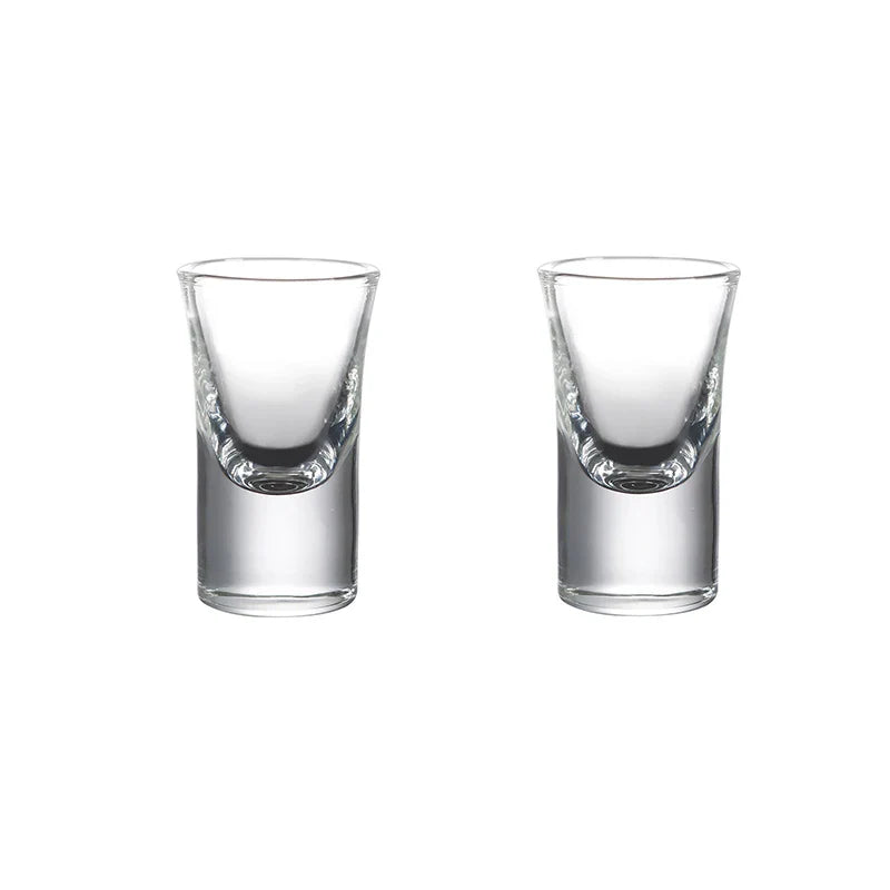 12pçs/6pçs/2pçs copo de espíritos de 15ml, copo de vidro transparente com fundo grosso, copo de licor forte, copos pequenos de vinho baijiu