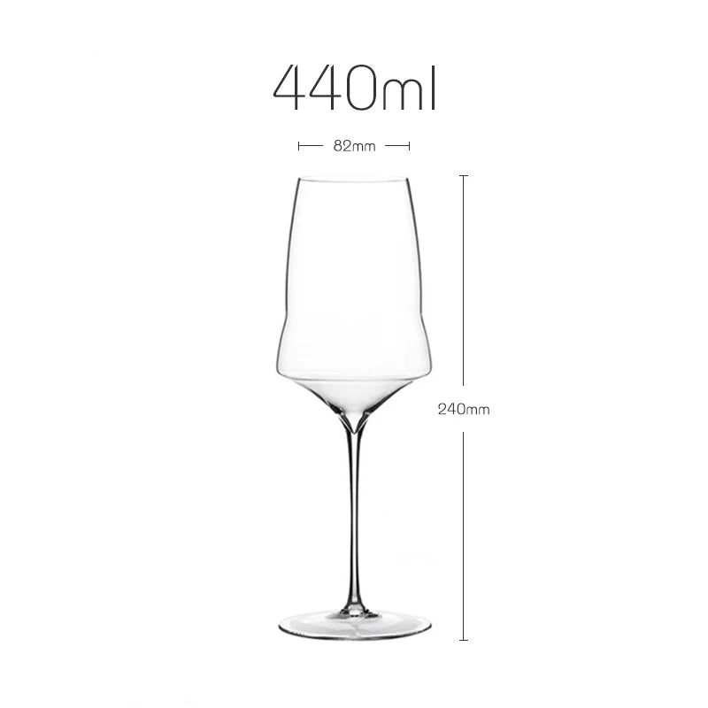 Copo de vinho de cristal de qualidade superior de luxo estilo Josephinen 0,5 mm Copo de champanhe impecável feito à mão extremamente fino