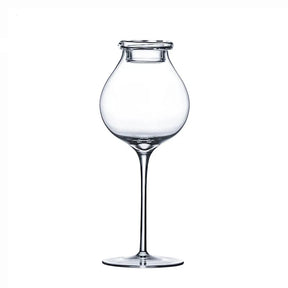 Copo de degustação de cristal de vidro de uísque CRISON TT6201 245ml com tampa para experiência de sabor aprimorado