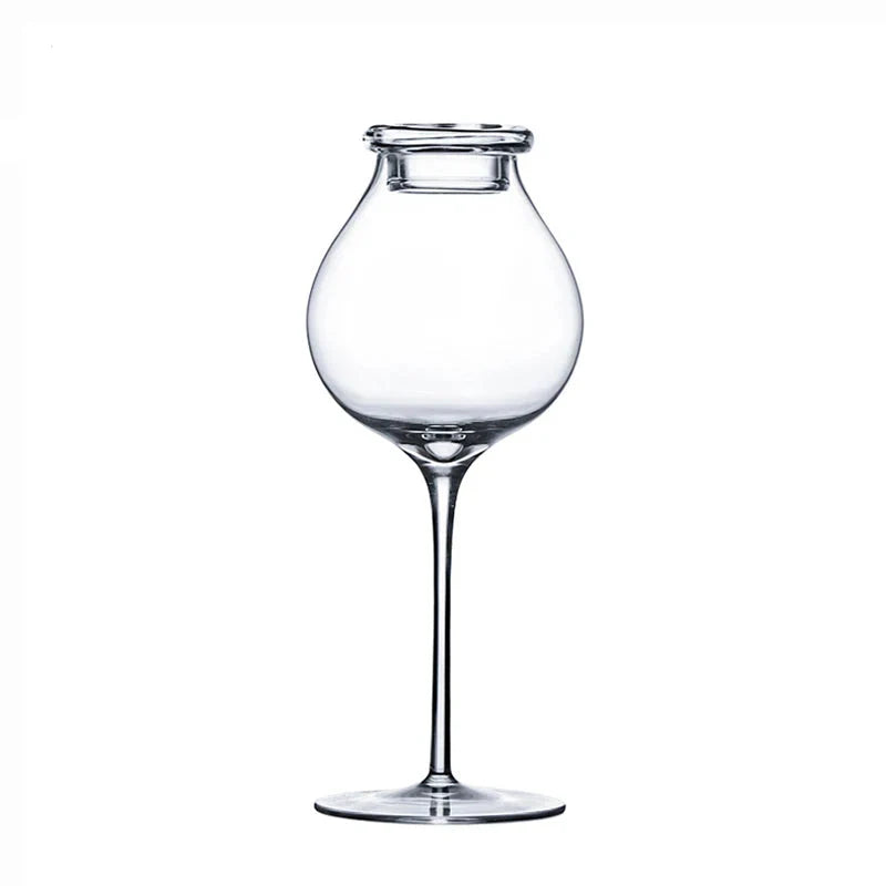 Copo de degustação de cristal de vidro de uísque CRISON TT6201 245ml com tampa para experiência de sabor aprimorado