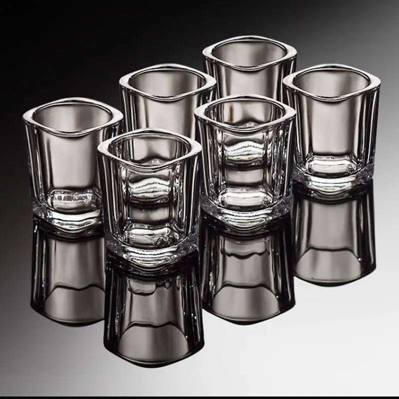 6 pçs de vidro branco copos de vinho pequenos copos de vinho para uso doméstico pequeno conjunto de espíritos criativos bala copos para restaurantes