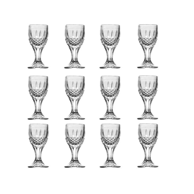 15ml 6 pçs/12 pçs conjunto de vidro tiro doméstico pequena capacidade vidro espíritos copo transparente licor cálice luz utensílios vinho luxo