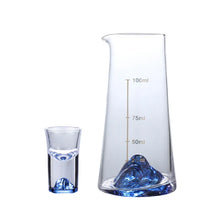 Iceberg Licor Shot Decanter de vidro vinho, Montanha IKB Crystal, White Spirit Cup, Vodka Pot, Mini Wineglass Dispenser, 3D Klein Blue