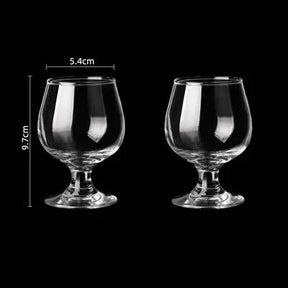 Copo de vinho de pés curtos de brandy pequeno, copo de vinho tinto, copo de cerveja, uso doméstico