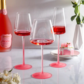 2 peças copo de vinho tinto rosa, copo de fundo côncavo internet celebridade vidro de cristal copo de vinho champanhe