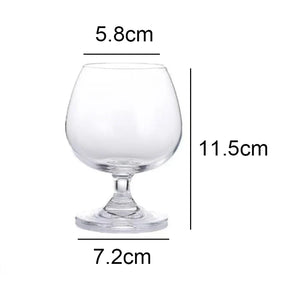 Conjunto De Vidro De Vinho Tinto Transparente, Copo De Uva, Copos De Vodka De Champanhe, Caneca De Conhaque, Brandy Cálice, Transparente Drinkware Presente, 2pcs