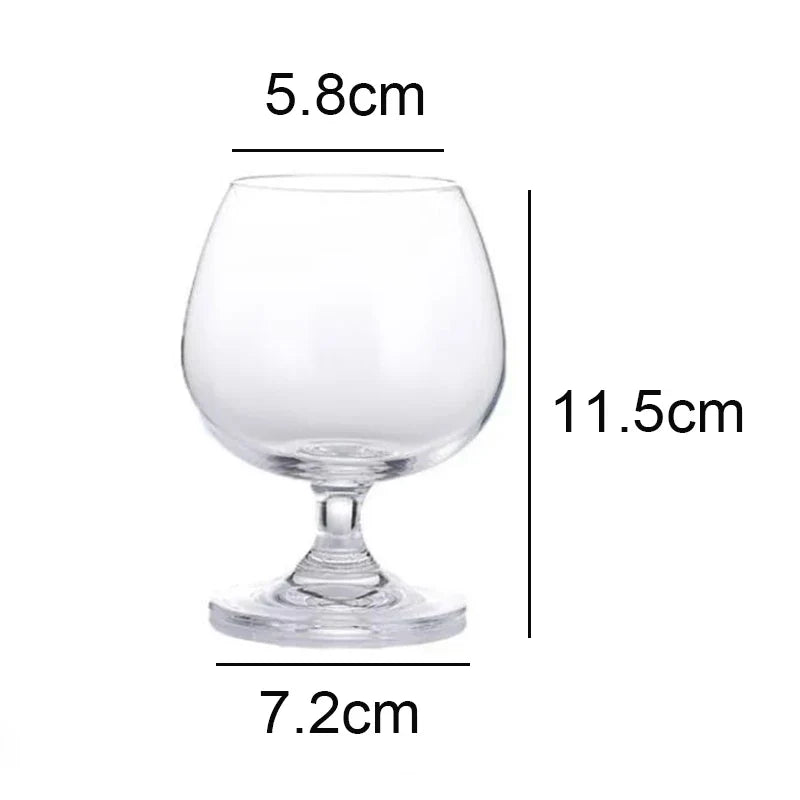 Conjunto De Vidro De Vinho Tinto Transparente, Copo De Uva, Copos De Vodka De Champanhe, Caneca De Conhaque, Brandy Cálice, Transparente Drinkware Presente, 2pcs