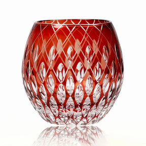 Edo japonês corte de vidro cristal uísque vidro artesanal casa margarida água fria presente vidro