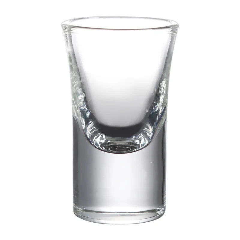12pçs/6pçs/2pçs copo de espíritos de 15ml, copo de vidro transparente com fundo grosso, copo de licor forte, copos pequenos de vinho baijiu