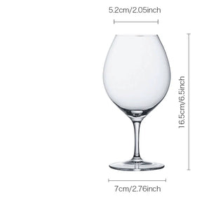 Crison WG9301 Copo de vinho de pés curtos e finos de vidro de cristal estilo japonês Copo de coquetel vermelho e branco