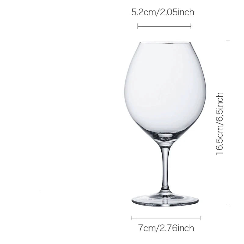 Crison WG9301 Copo de vinho de pés curtos e finos de vidro de cristal estilo japonês Copo de coquetel vermelho e branco