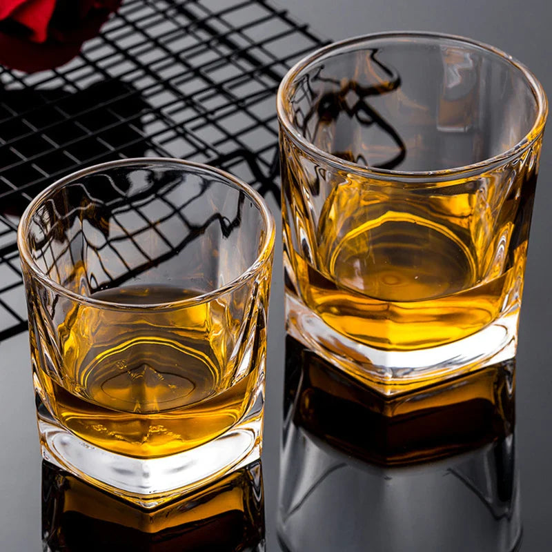Copos de vinho transparente, fundo pentagonal, copos de café, garrafa de água, copos domésticos, 270ml 300ml 370ml, 3pcs, 1pc