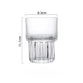 3 opções de capacidade vintage requintado americano copo de café gelado transparente fermentação fria latte copo de vidro bebida copo de água empilhável