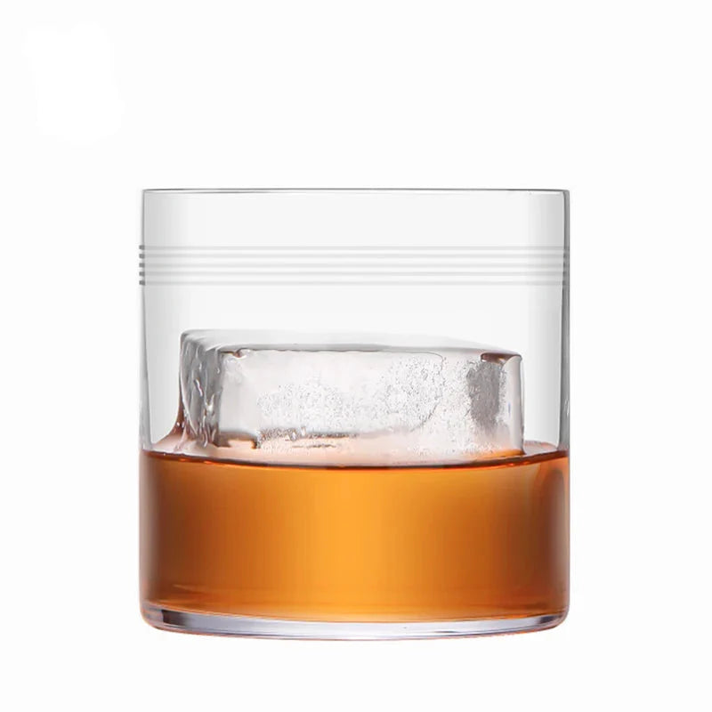 CRISON WK5201 Copo de uísque fino, vidro japonês de cristal para bar, coquetel para bebidas antigas, utensílios de bartender