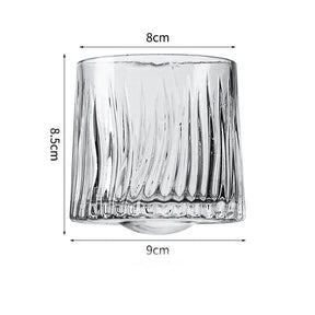 Copo de uísque estrangeiro vidro de vinho luz de cristal luxo high-end sofisticado ligeiramente dicas girando mistura vidro acampamento