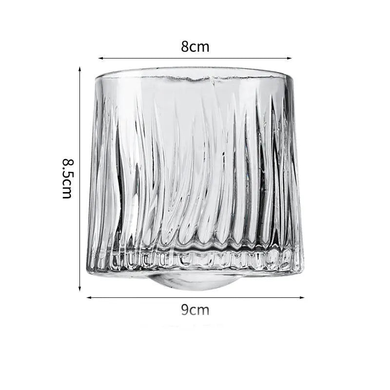 Copo de uísque estrangeiro vidro de vinho luz de cristal luxo high-end sofisticado ligeiramente dicas girando mistura vidro acampamento