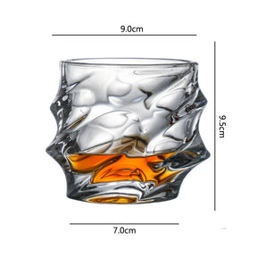 Copo de vidro em forma de gelo retrô, estilos diferentes, vidro de uísque, vinho tinto, barra criativa, cristal esculpido, vidro de vinho, copos para beber