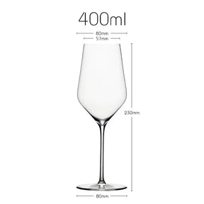 Copo de vinho feito à mão de cristal de banquete de luxo estilo europeu, artesanato domenado extremamente fino, taça clássica perfeita e impecável