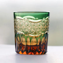 Edo japonês corte de vidro cristal uísque vidro artesanal casa margarida água fria presente vidro