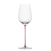 CRISON PREMIUM Copo de vinho de haste vermelha feito à mão de cristal de alta qualidade com design elegante de pé alto para maior beleza do vinho