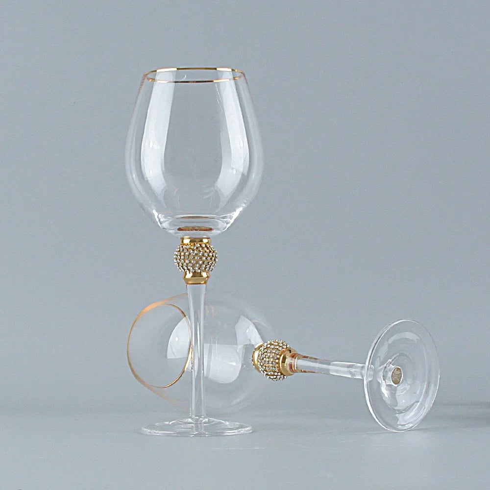 Copo De Vidro De Vinho De Cristal Criativo, Copos De Vinho Tinto Champagne, Cálice Phnom, Presentes para Festa De Casamento, Dia Dos Namorados, Decoração de Casa, 2 pcs