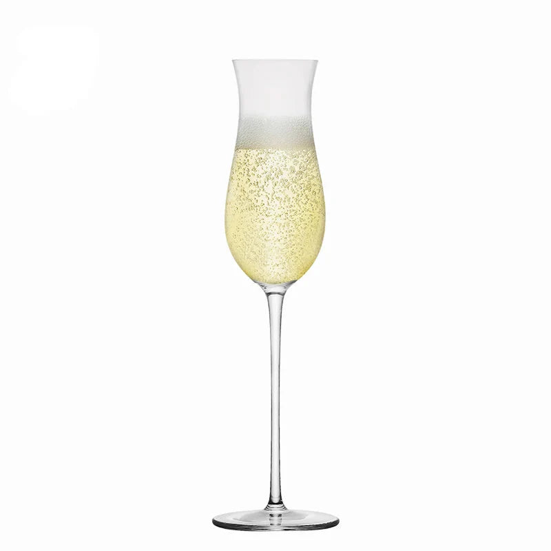CRISON CP8206 Vidro de cristal feito à mão em forma de flauta de vidro champanhe barista suprimentos vidro coquetel festa de casamento vidro