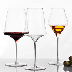 Copo de vinho de cristal de qualidade superior de luxo estilo Josephinen 0,5 mm Copo de champanhe impecável feito à mão extremamente fino