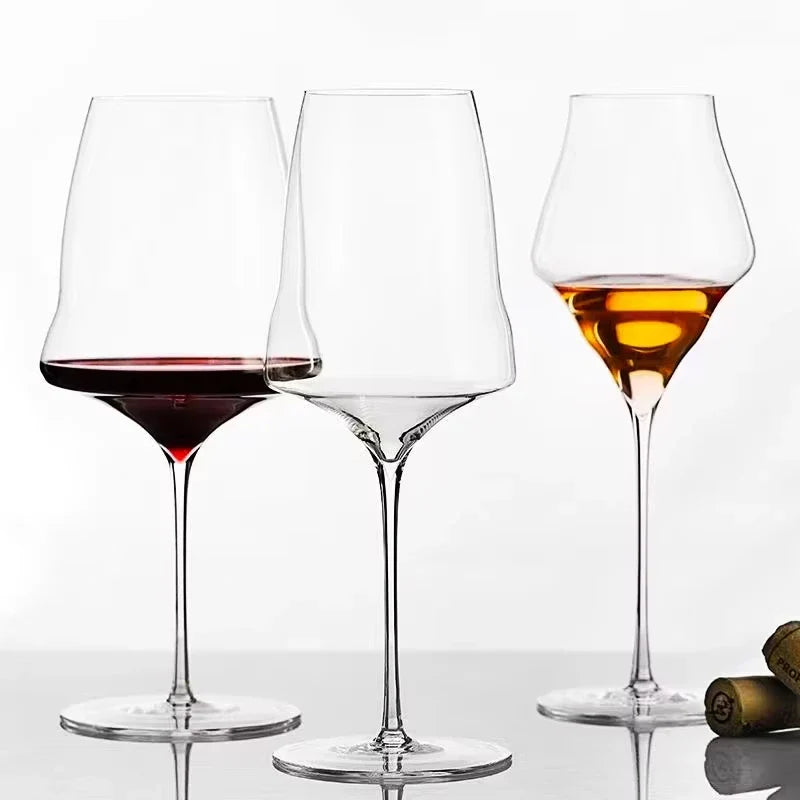 Copo de vinho de cristal de qualidade superior de luxo estilo Josephinen 0,5 mm Copo de champanhe impecável feito à mão extremamente fino