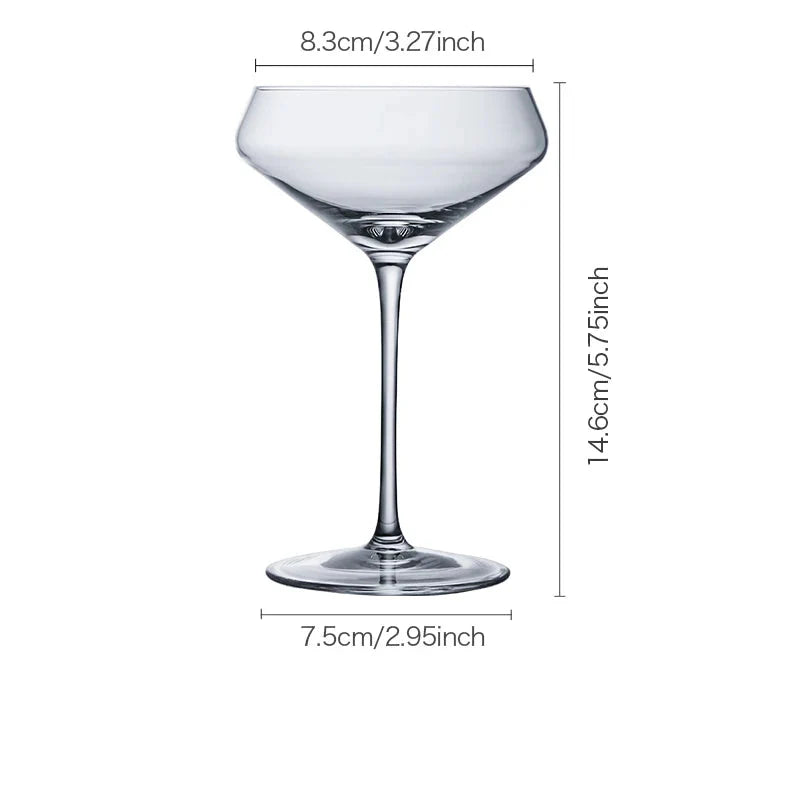 CRISON MT1301 CRISON MT1301 Bar de vidro de cristal Bartender Cocktail Cup Martini Cup Cosmopolitan Manhattan Daiquiri vidro