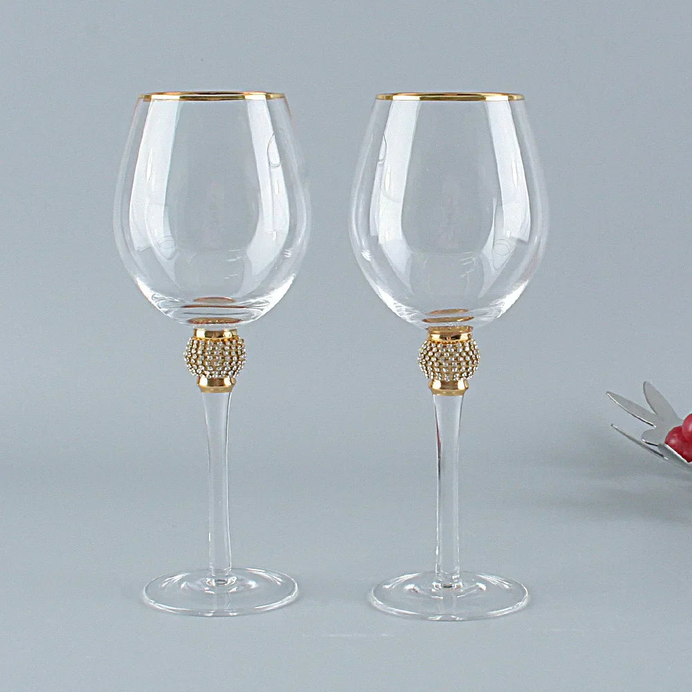 Copo De Vidro De Vinho De Cristal Criativo, Copos De Vinho Tinto Champagne, Cálice Phnom, Presentes para Festa De Casamento, Dia Dos Namorados, Decoração de Casa, 2 pcs