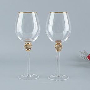 Copo De Vidro De Vinho De Cristal Criativo, Copos De Vinho Tinto Champagne, Cálice Phnom, Presentes para Festa De Casamento, Dia Dos Namorados, Decoração de Casa, 2 pcs