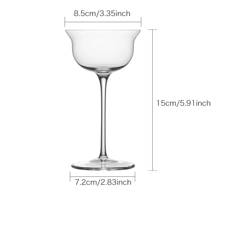 CRISON CT2202 Copo de cristal de alta qualidade para coquetel, vidro champanhe para festa de casamento feito à mão