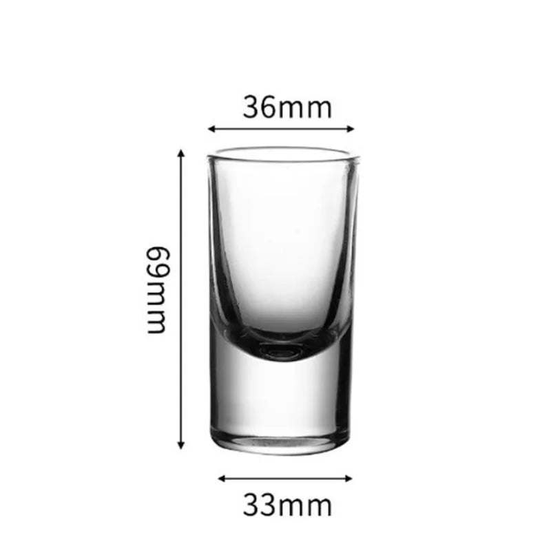 6 pçs conjuntos de luxo cristal tiro vidro barra vodka vidro high-end pequeno copo de vinho transparente copo de licor festa espíritos caneca drinkware