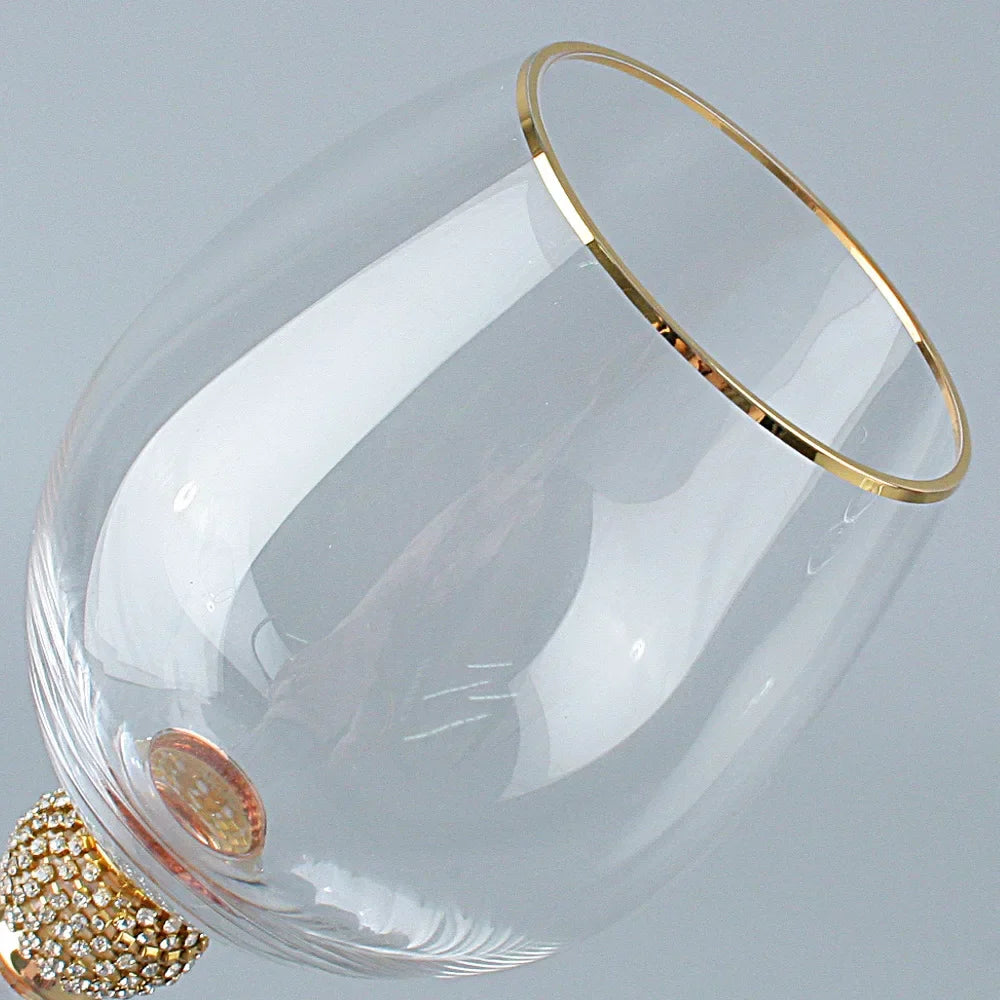 Copo De Vidro De Vinho De Cristal Criativo, Copos De Vinho Tinto Champagne, Cálice Phnom, Presentes para Festa De Casamento, Dia Dos Namorados, Decoração de Casa, 2 pcs