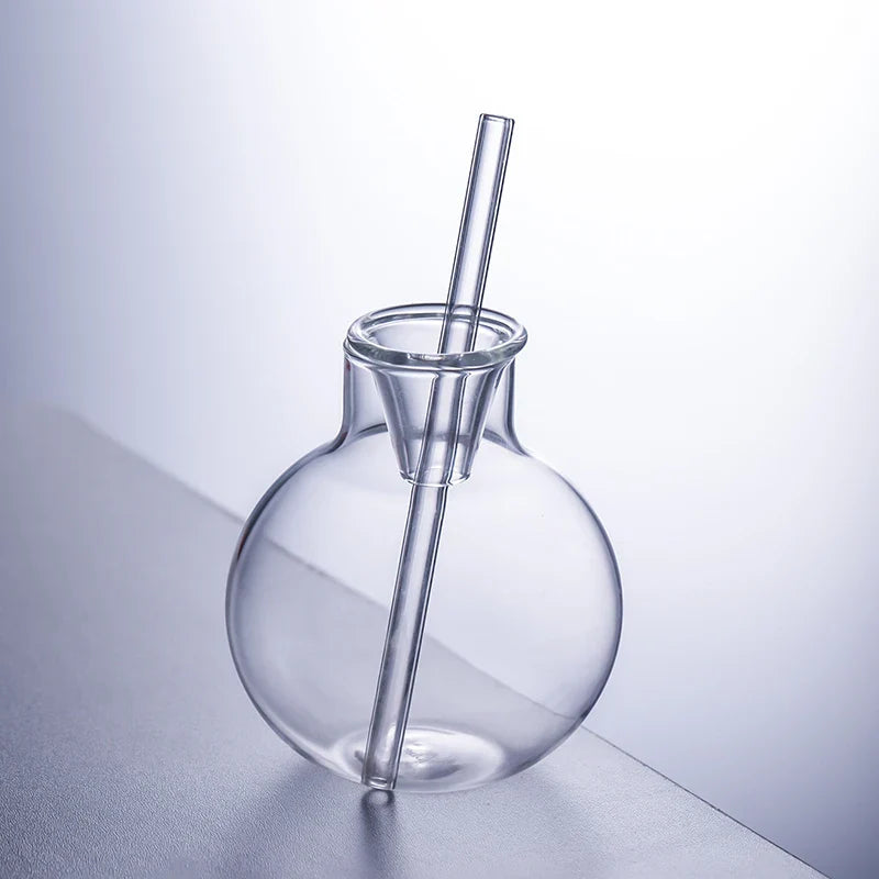 Inmeet bar artesanal, utensílios de coquetel fumés, produtos vidreiros de alto borosilicato, óculos redondos criativos de vidro para mixologia