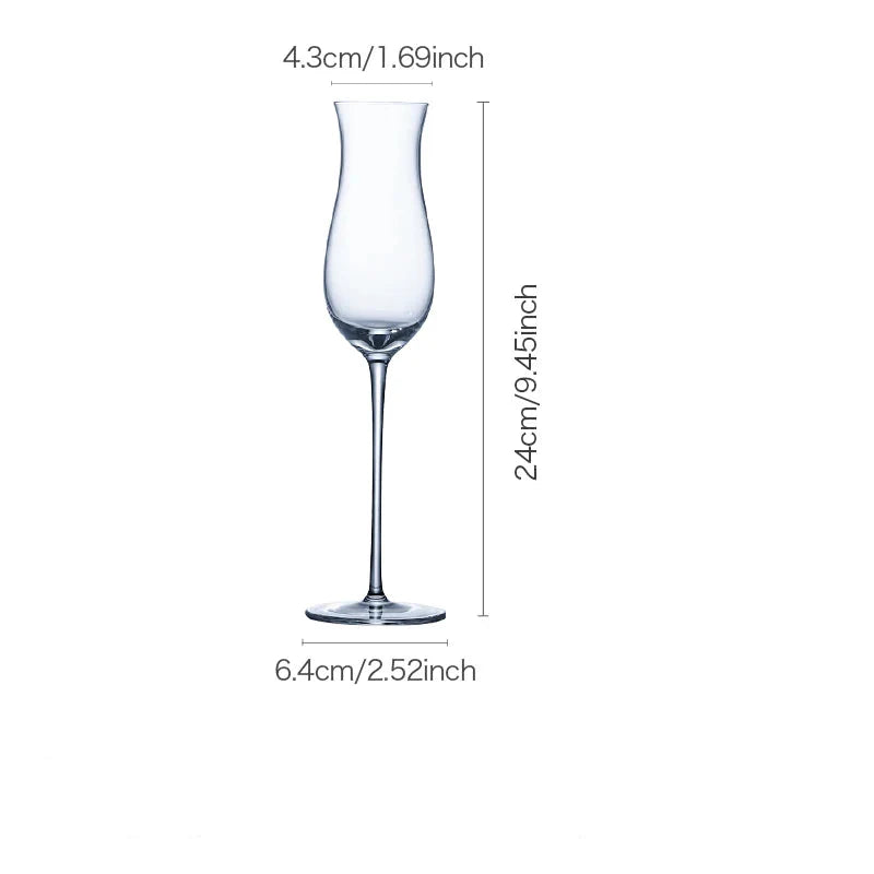CRISON CP8206 Vidro de cristal feito à mão em forma de flauta de vidro champanhe barista suprimentos vidro coquetel festa de casamento vidro