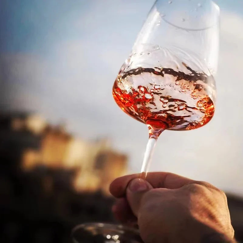 Copo de vinho de cristal de qualidade superior de luxo estilo Josephinen 0,5 mm Copo de champanhe impecável feito à mão extremamente fino