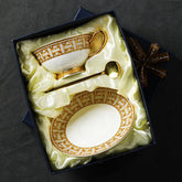 Conjunto de xícara de café osso porcelana flor xícara de chá minimalista cerâmica casa inglês preto copo chá da tarde conjunto luxo europeu