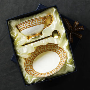 Conjunto de xícara de café osso porcelana flor xícara de chá minimalista cerâmica casa inglês preto copo chá da tarde conjunto luxo europeu