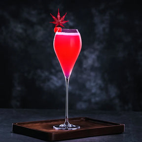 crison CP8207 Copo de champanhe de vidro de cristal feito à mão para bar bartender coquetel suprimentos para festa de casamento copo de vidro