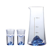 Iceberg Licor Shot Decanter de vidro vinho, Montanha IKB Crystal, White Spirit Cup, Vodka Pot, Mini Wineglass Dispenser, 3D Klein Blue