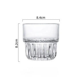 3 opções de capacidade vintage requintado americano copo de café gelado transparente fermentação fria latte copo de vidro bebida copo de água empilhável