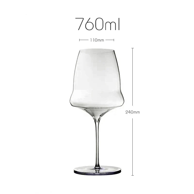 Copo de vinho de cristal de qualidade superior de luxo estilo Josephinen 0,5 mm Copo de champanhe impecável feito à mão extremamente fino