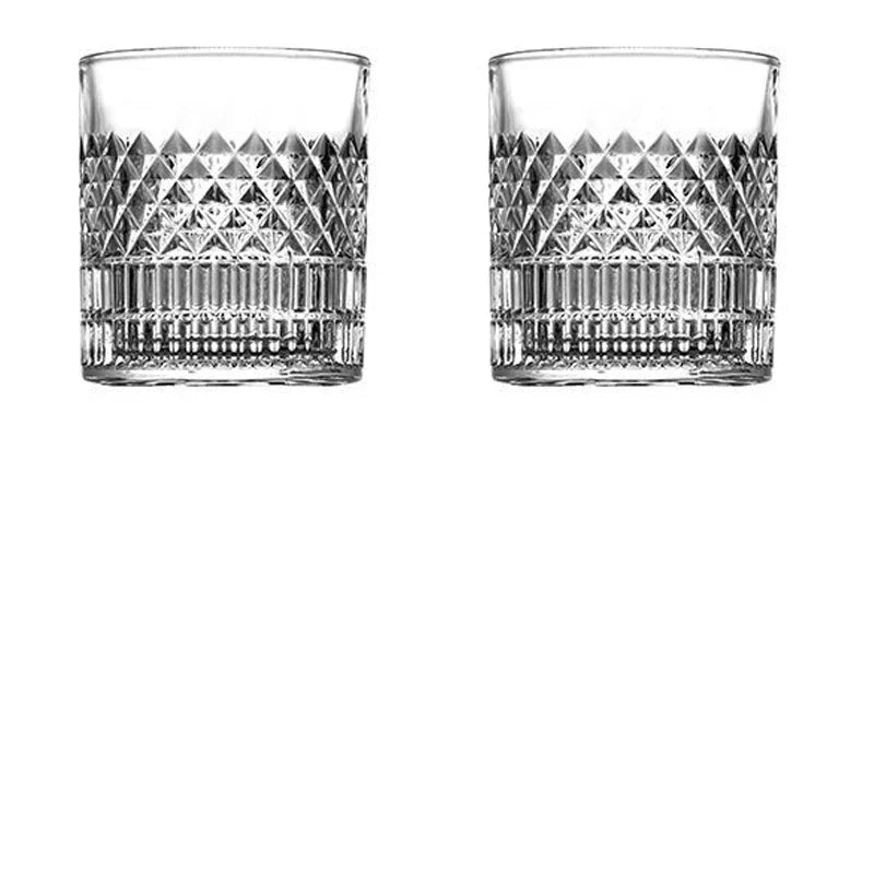 1/2/3/4 pçs copos 335ml copo de uísque transparente para festa/casa/bar copo de vinho de vidro de cristal europeu atacado copos caneca copo de cerveja