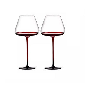 Copos de cristal de luxo borgonha copo de vinho casa acampamento festa champanhe suco vinho beber copo vidro cozinha barra ferramentas 2 pçs