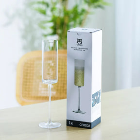 CRISON CP8202 Copo de cristal em forma de flauta Champanhe Copo de vinho Bar Bartender Cocktail Vidro Fontes para festa de casamento Vidro doméstico
